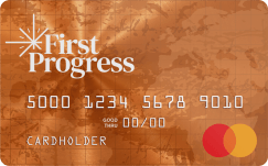First Progress Select Secured Mastercard® logo.