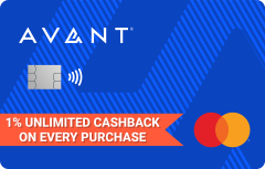Avant® Cashback Rewards Mastercard® logo.