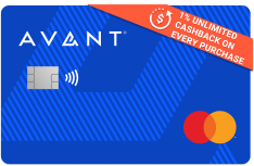 Avant® Cashback Rewards Mastercard® logo.