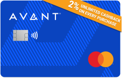 Avant® Cashback Rewards Mastercard® logo.