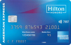 Hilton Honors American Express Card logo.