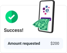 Graphic cash advance success.