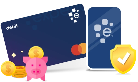 Graphic Smart money phone protection discount.