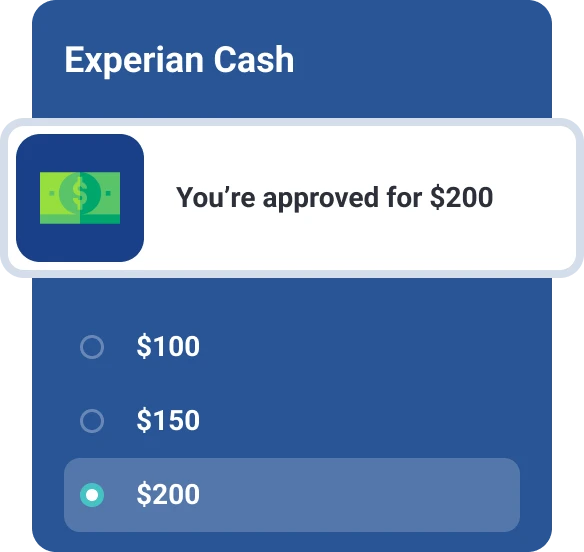 Manage bills Experian cash.